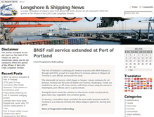 Tablet Screenshot of longshoreshippingnews.com